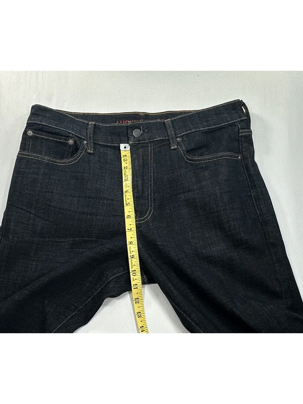 Lucky Brand Flat Front Straight Denim Jeans Mens 32/30